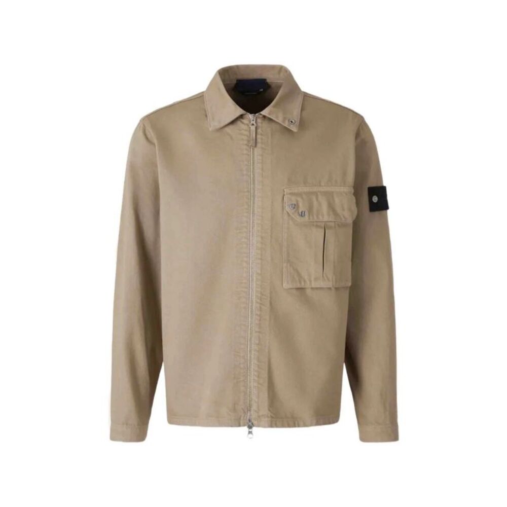 Stone Island Men `Light Bull Denim-Tc` Shirts